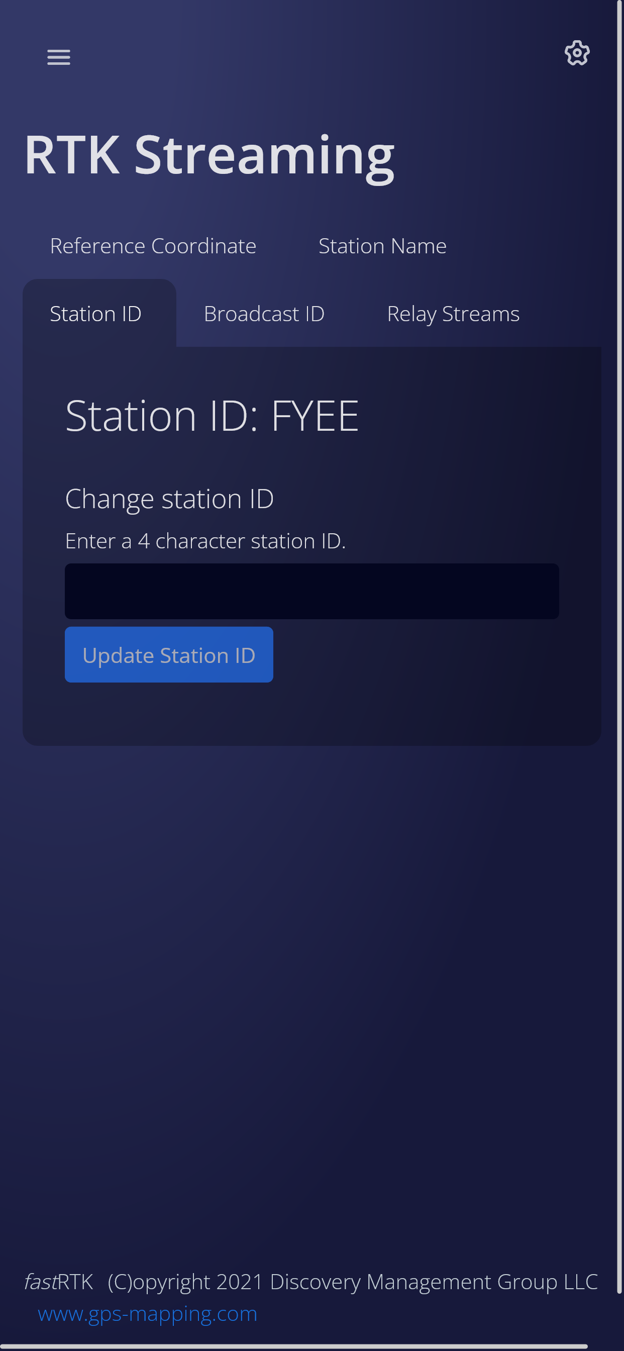 Station ID on mobile